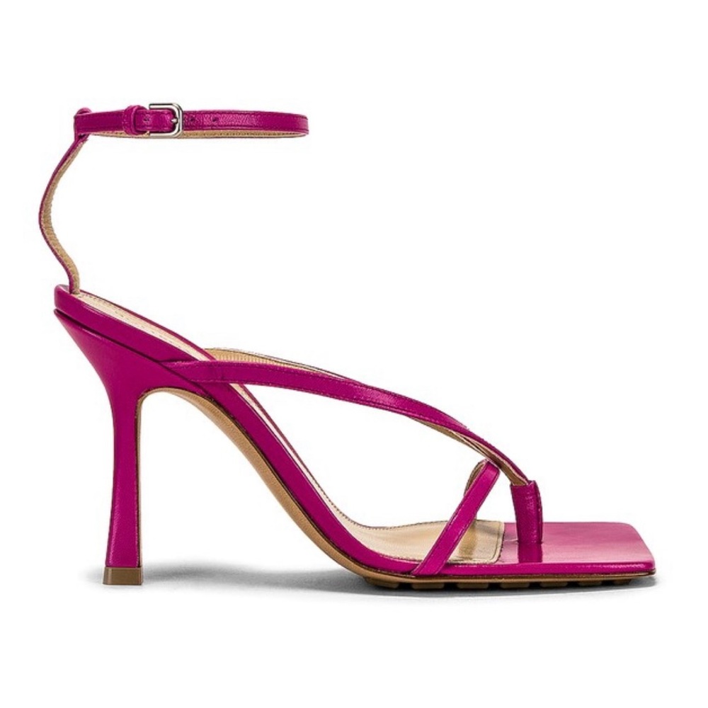 Bottega 90MM Square Toe Thong Sandal (Hollyhock)